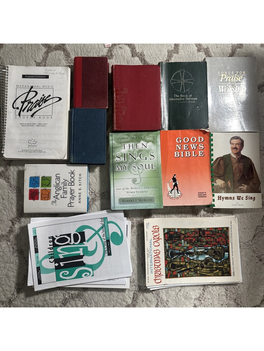 Lot 10 Books Christian Religion Christ Spirituality Bible Hymn Prayer Sing Music